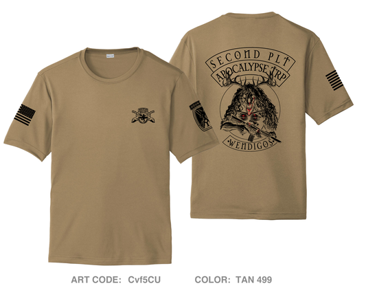 2ND PLT, A TRP, 3-71 CAV, 1BCT, 10TH MTN DIV Hi-Tech Performance Unisex SS Tee - Cvf5CU