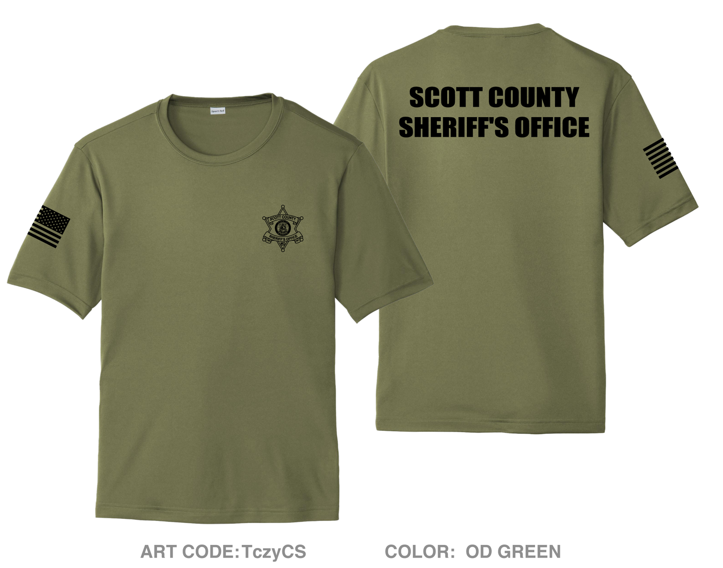 Scott County Sheriff's Office Hi-Tech Performance Unisex SS Tee - TczyCS