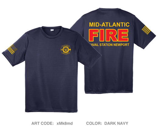 Naval Station Newport Fire and Emergency Hi-Tech Performance Unisex SS Tee - xMk8md