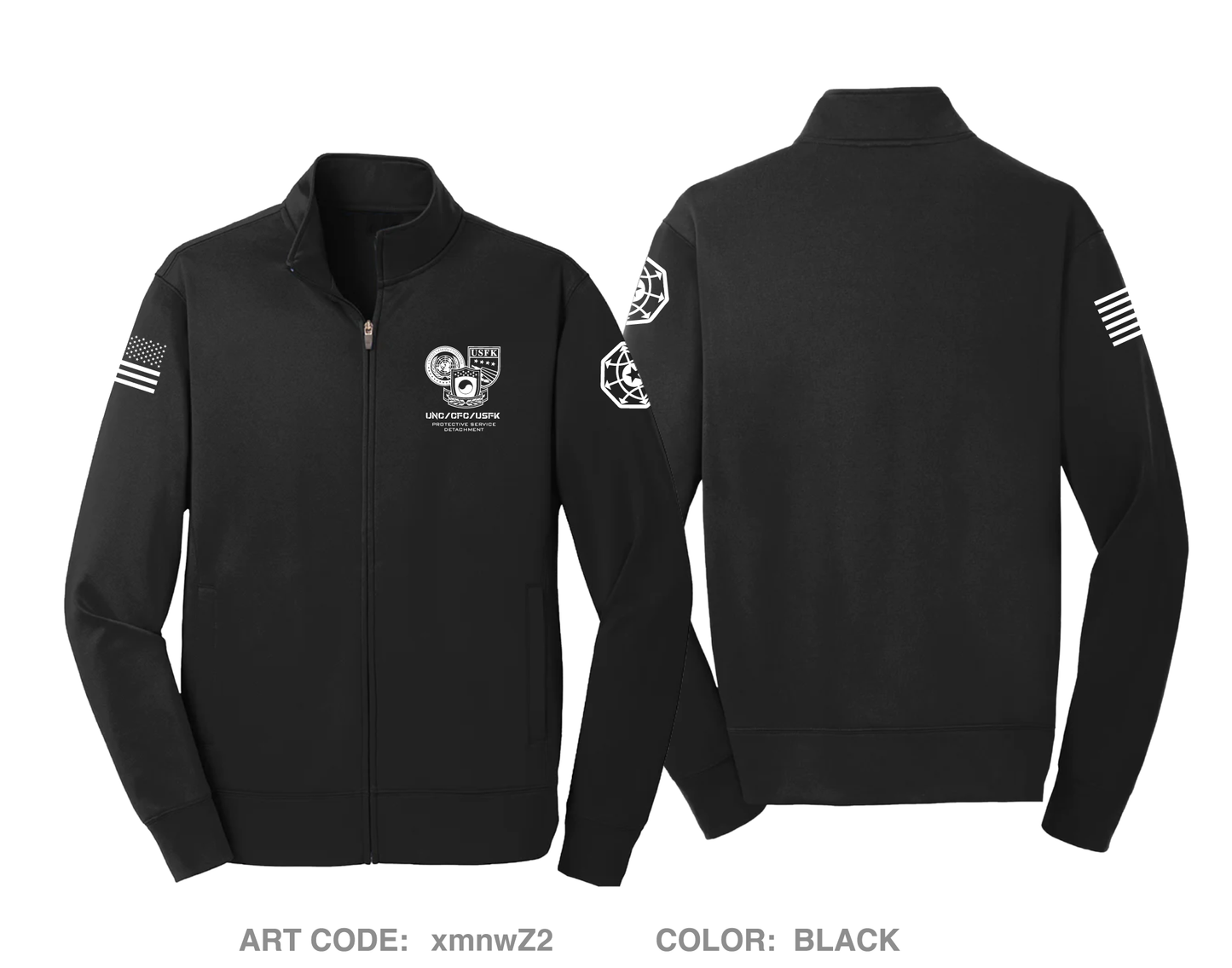 USFK PSD Hi-Tech Performance Full-Zip Fleece Jacket - xmnwZ2