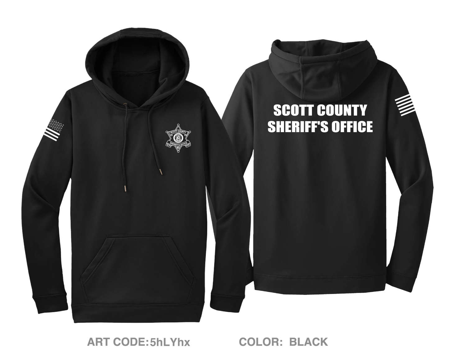 Scott County Sheriff's Office Hi-Tech Performance Hoodie - 5hLYhx