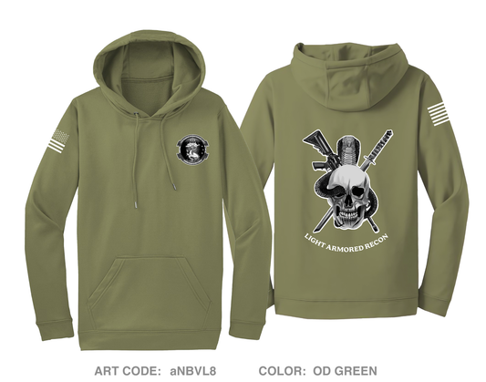 1st Platoon C Company 4th LAR Hi-Tech Performance Hoodie - aNBVL8