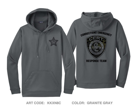 CERT Corrections Emergency Response Team Hi-Tech Performance Hoodie - KKXN8C