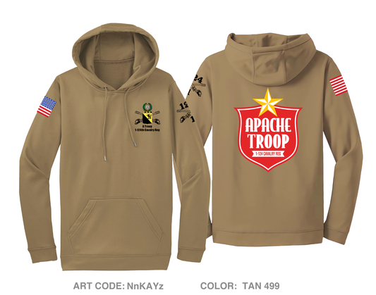 A Troop 1|124th Cavalry Reg Hi-Tech Performance Hoodie - NnKAYz