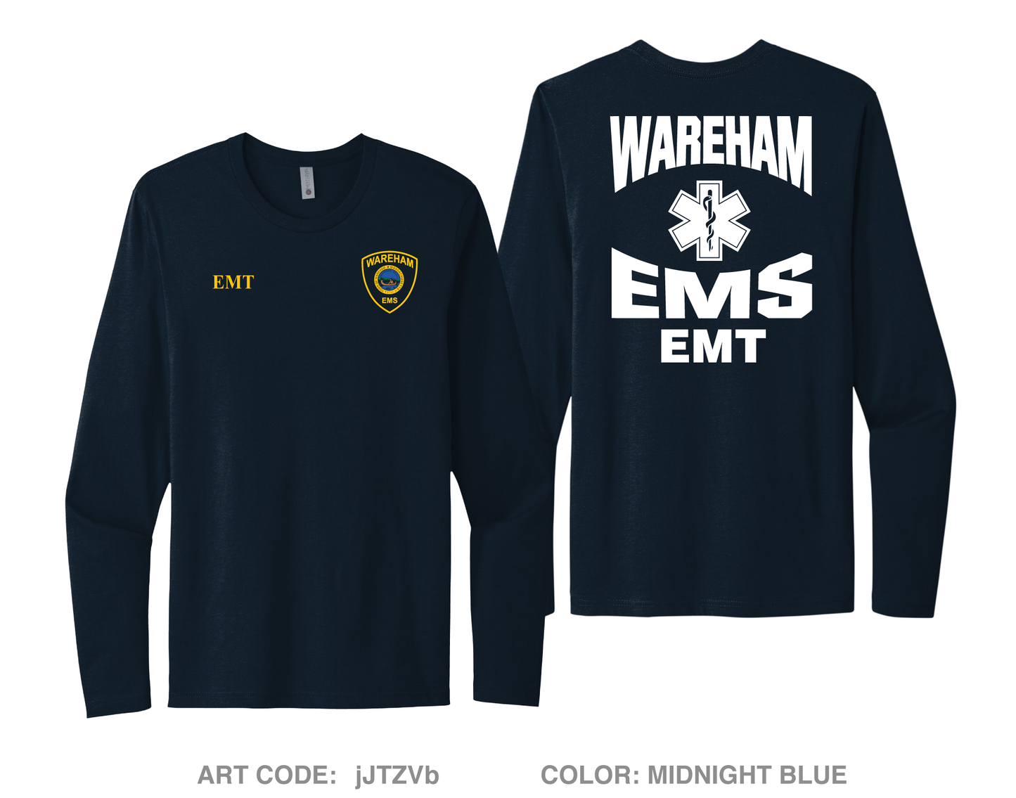 Wareham EMS Private Collection Comfort Unisex Cotton LS Tee