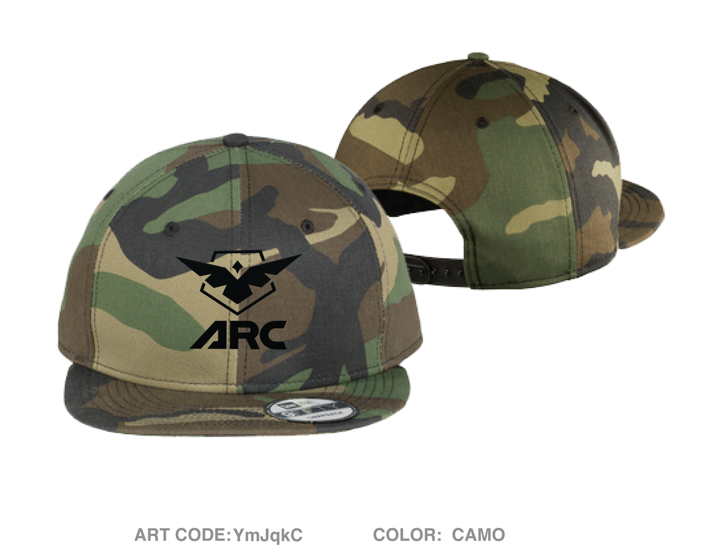 Armaments Research Company Embroidered New Era Flat Bill Snapback Cap - YmJqkC