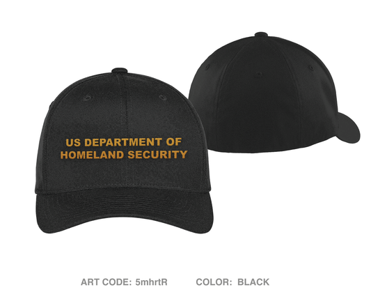 Department of Homeland Security Embroidered Flexfit Cap - 5mhrtR