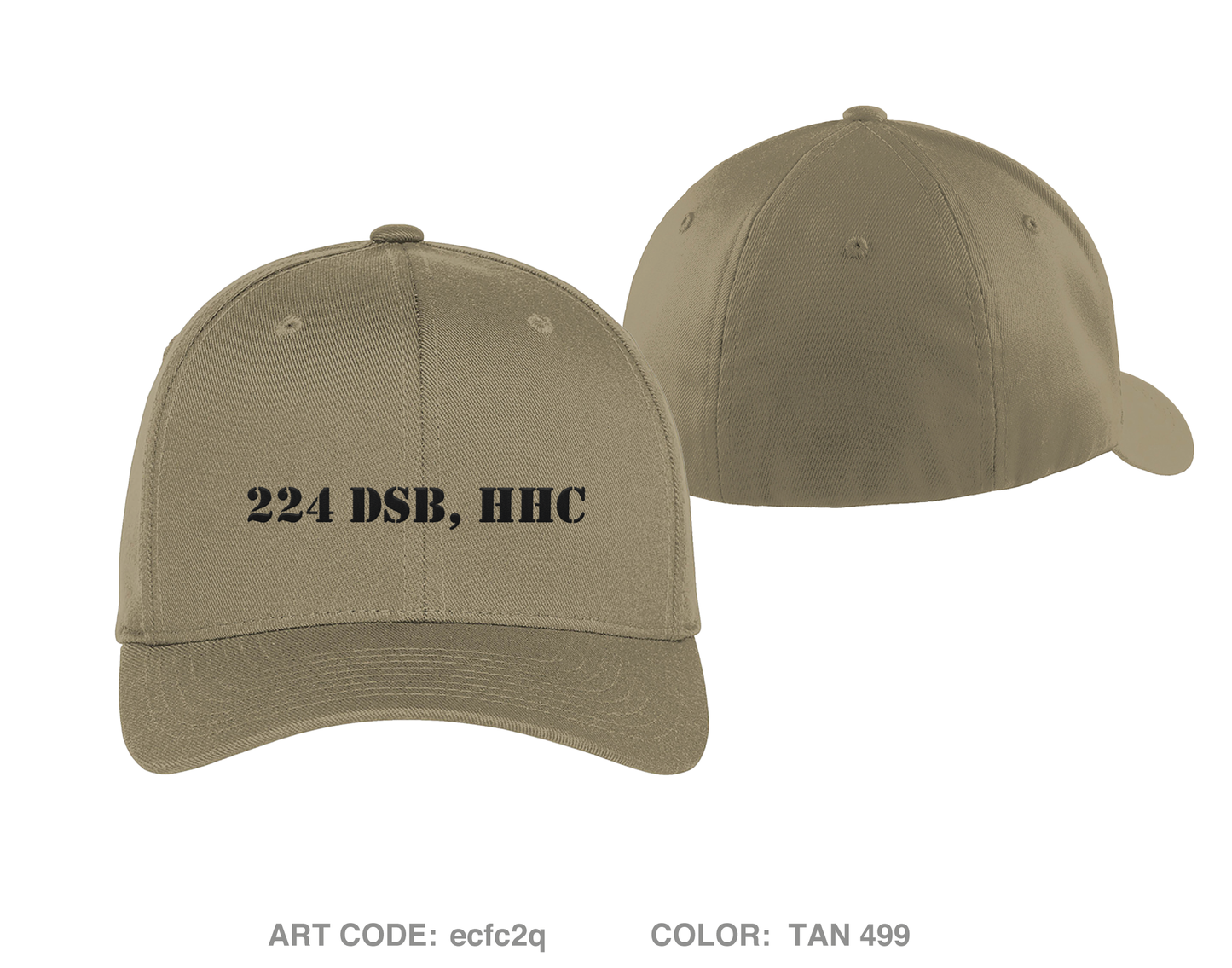 224 SB, HHC Embroidered Flexfit Cap - ecfc2q