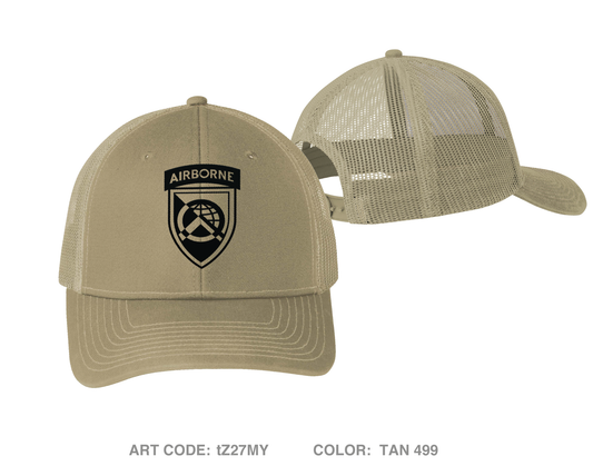 360th CA BDE (A) Embroidered Snapback Trucker Cap - tZ27MY