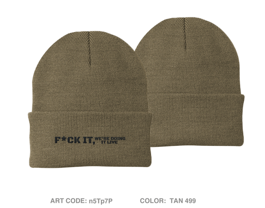 538th MCT, Trash Pandas Embroidered Knit Beanie - n5Tp7P