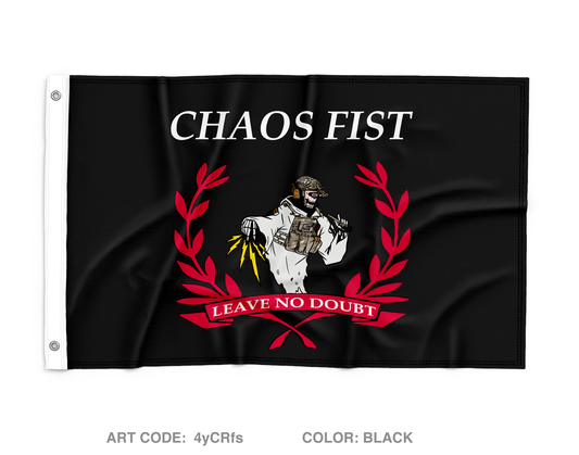 CHAOS FIST Wall Flag - 4yCRfs