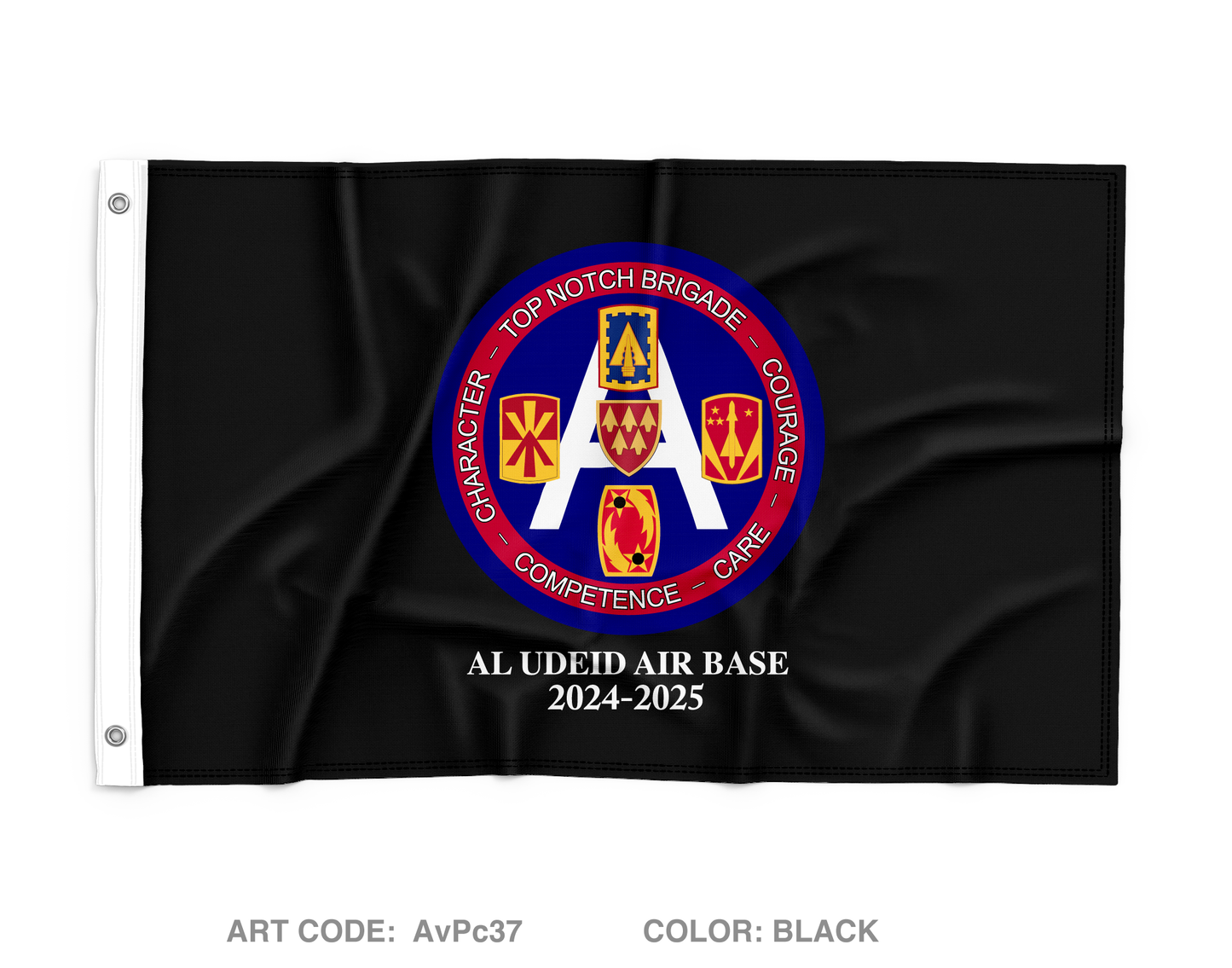 HHB, 108th ADA Wall Flag - AvPc37