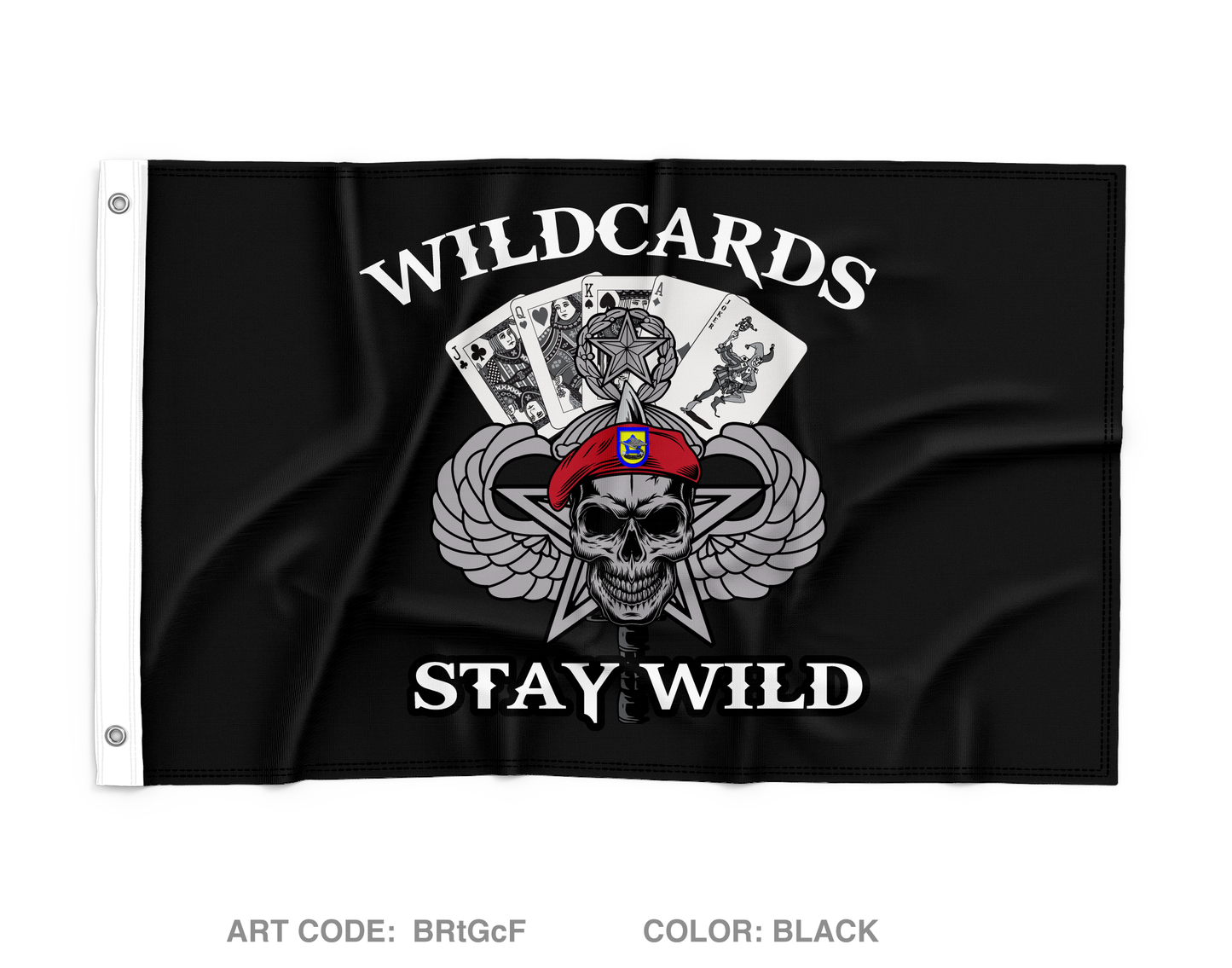 Alpha Company 173RD BSB, 173RD IBCT (A) Wall Flag - BRtGcF