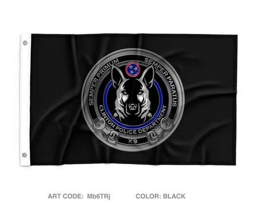 CPD K-9 Unit Wall Flag - Mb6TRj