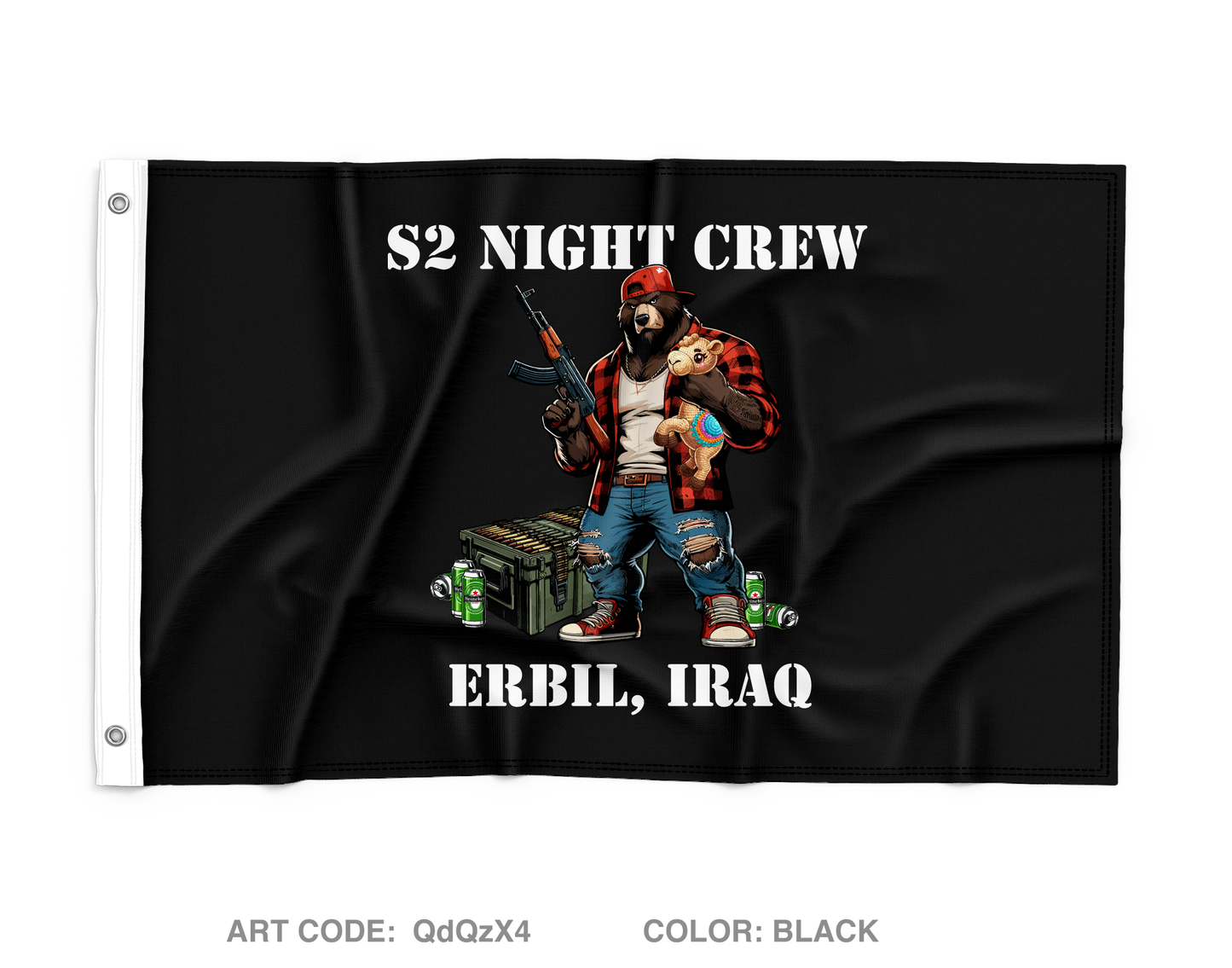 44th IBCT S-2 Night Shift Wall Flag - QdQzX4