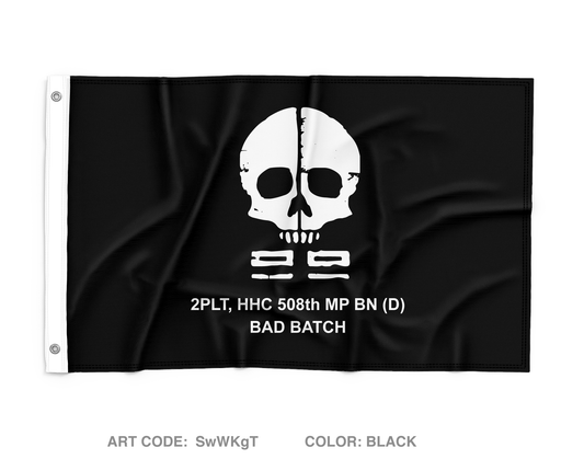 HHC, 2ND PLT, BAD BATCH Wall Flag - SwWKgT