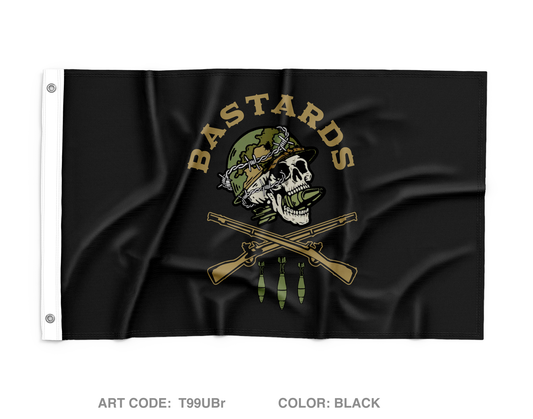 MTRS, A TRP, 3-71 CAV, 1IBCT, 10TH MTN Wall Flag - T99UBr