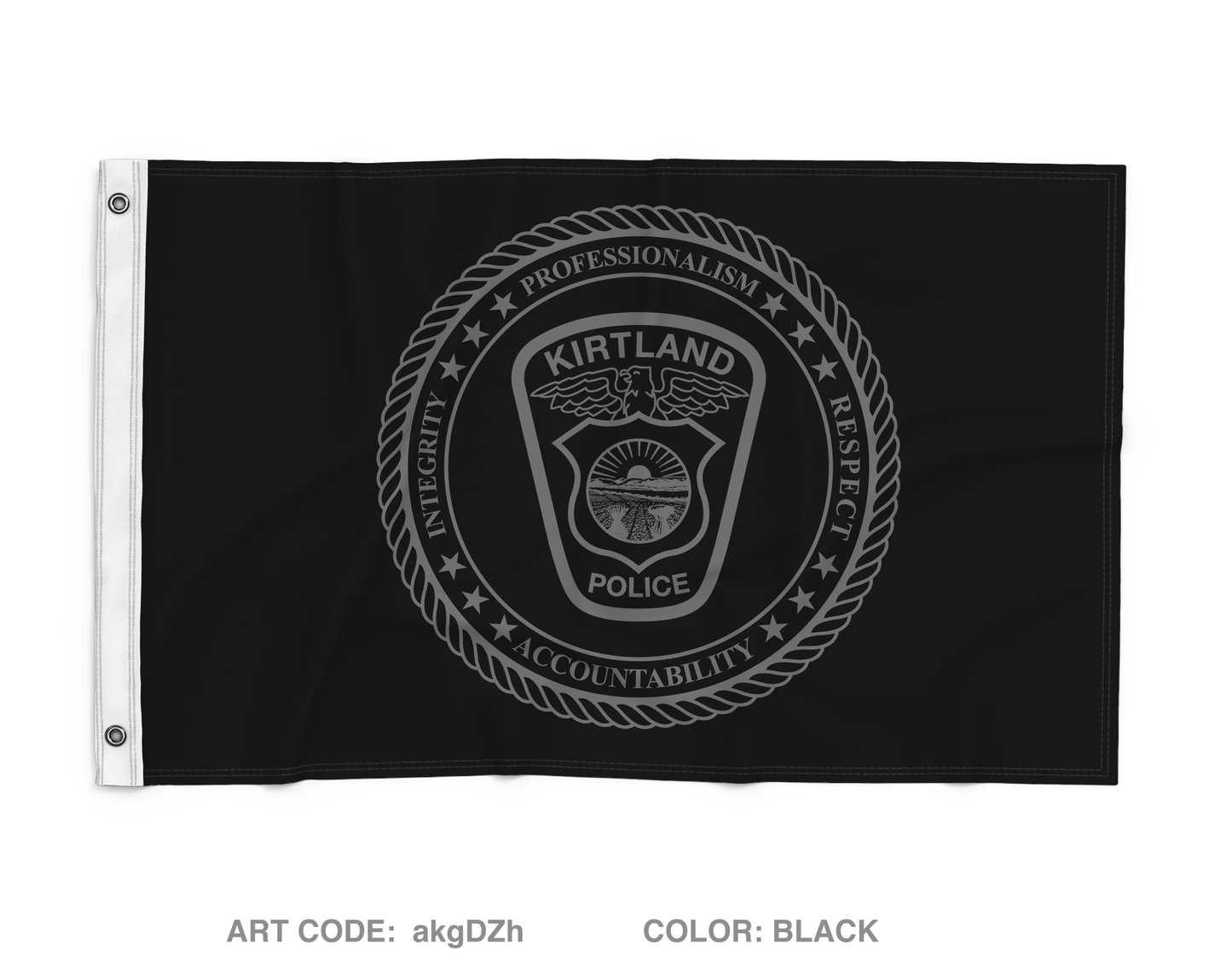 Kirtland Police Department Wall Flag - akgDZh