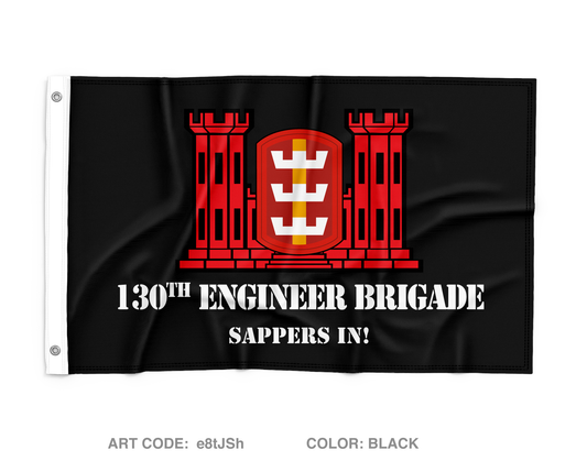 130th EN BDE, 8TSC Wall Flag - e8tJSh