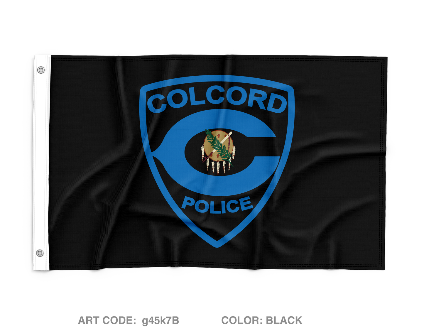 Colcord Police Dept Wall Flag - g45k7B