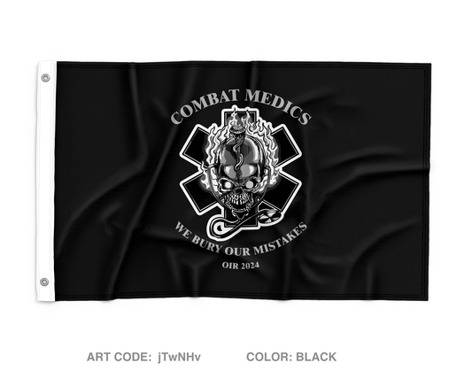 HHC 1-114th IN BN Medical Platoon Wall Flag - jTwNHv