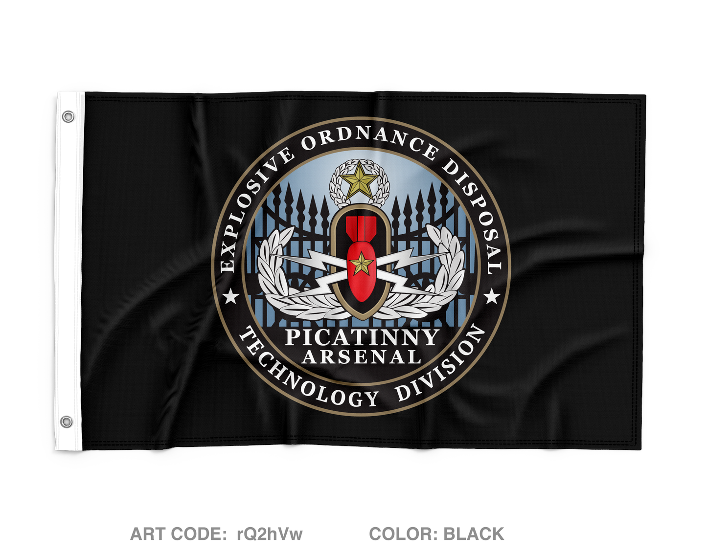 Explosive Ordnance Disposal Technology Division (EOD) Wall Flag - rQ2hVw