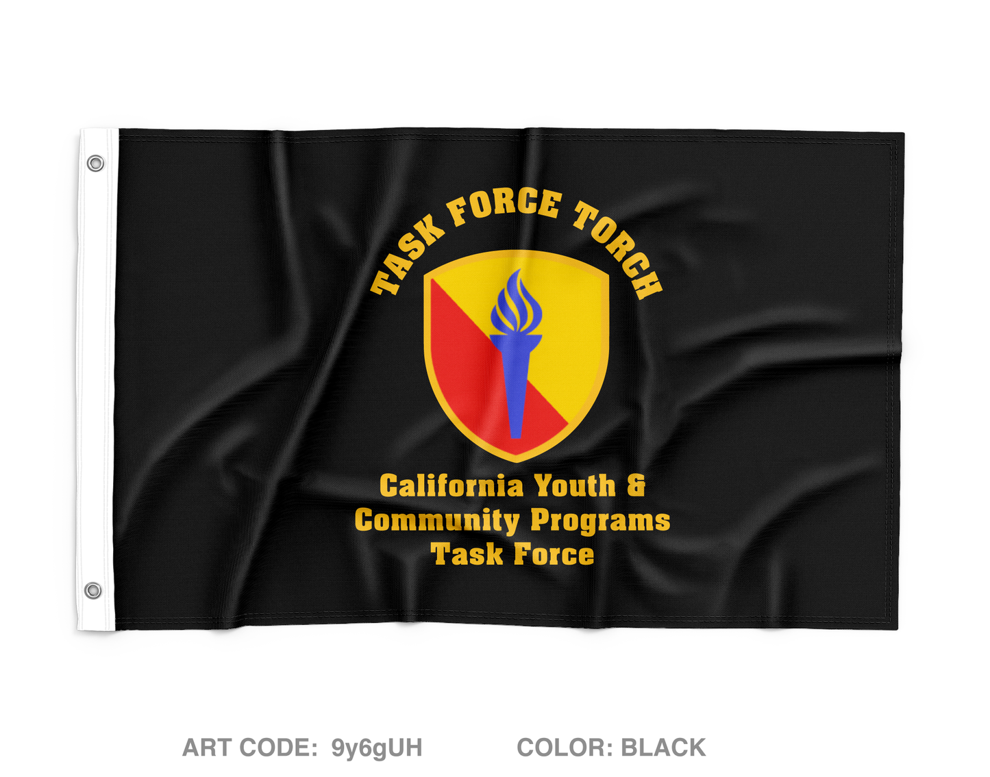 California Military Department - Youth & Community Programs Task Force Wall Flag - 9y6gUH