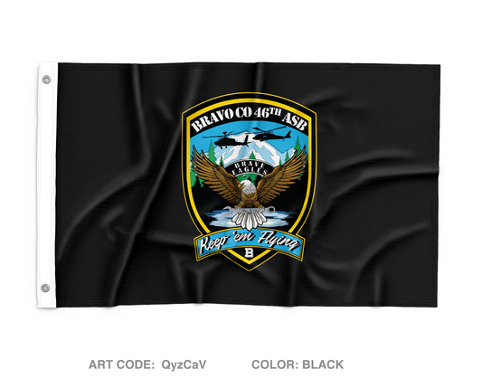 B Co, 46th ASB, 16th CAB Store 1 Wall Flag - QyzCaV