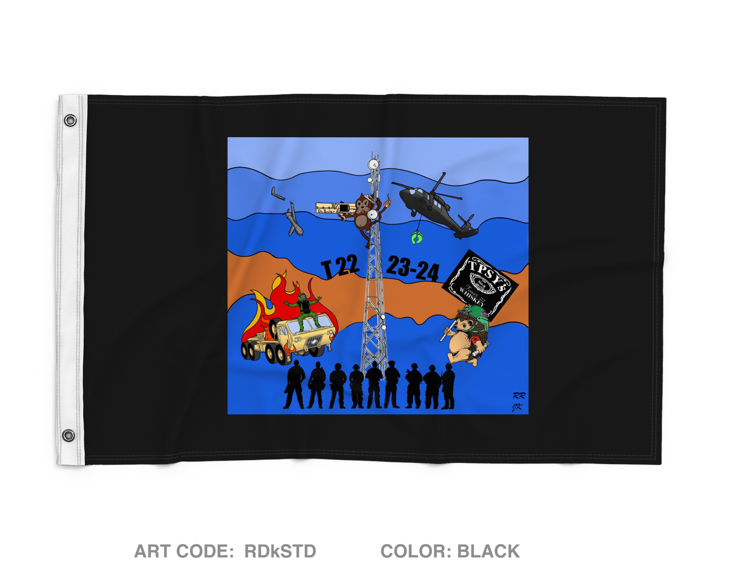 T22 CMD, 40ID Wall Flag - RDkSTD