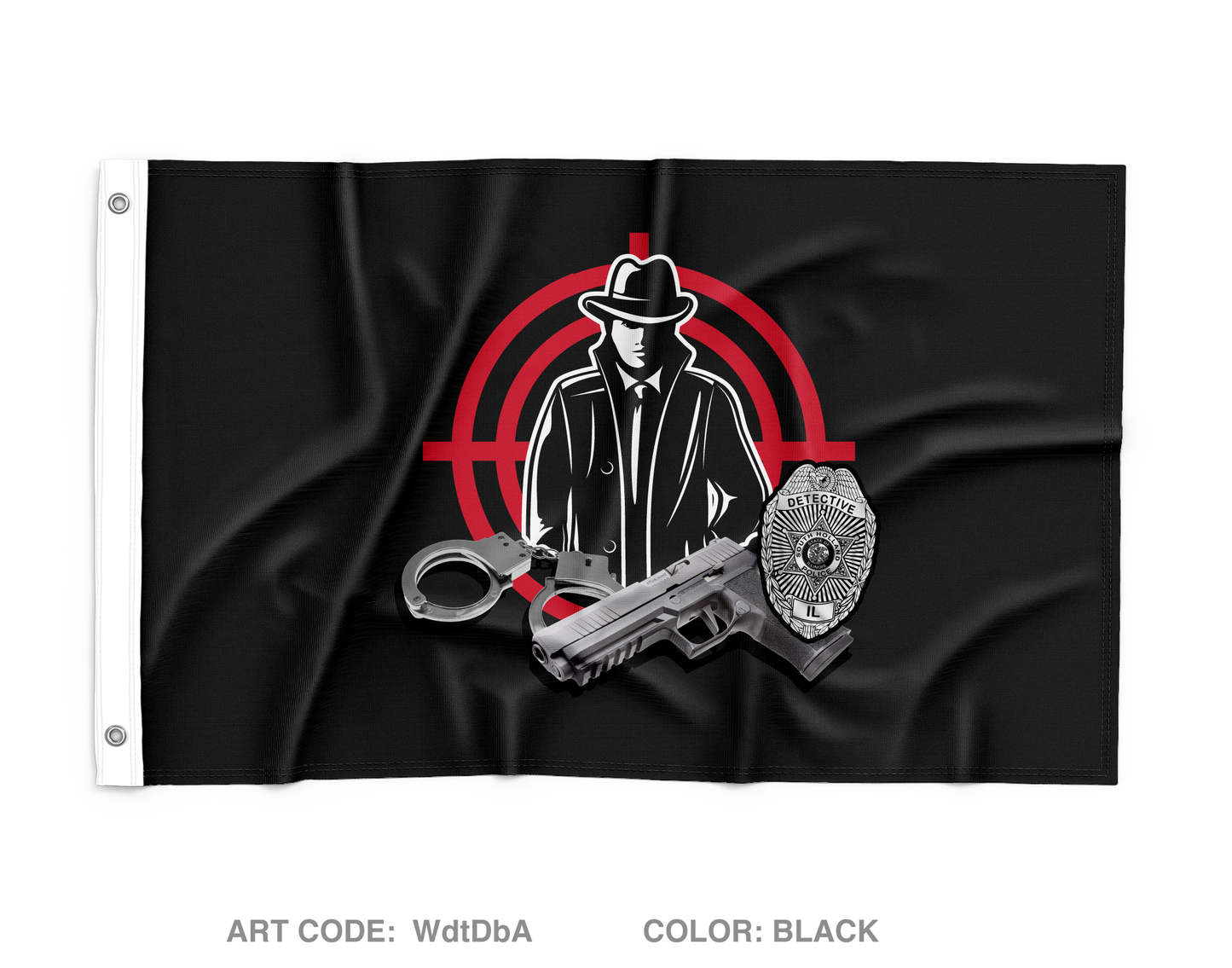 South Holland Investigations Wall Flag - WdtDbA