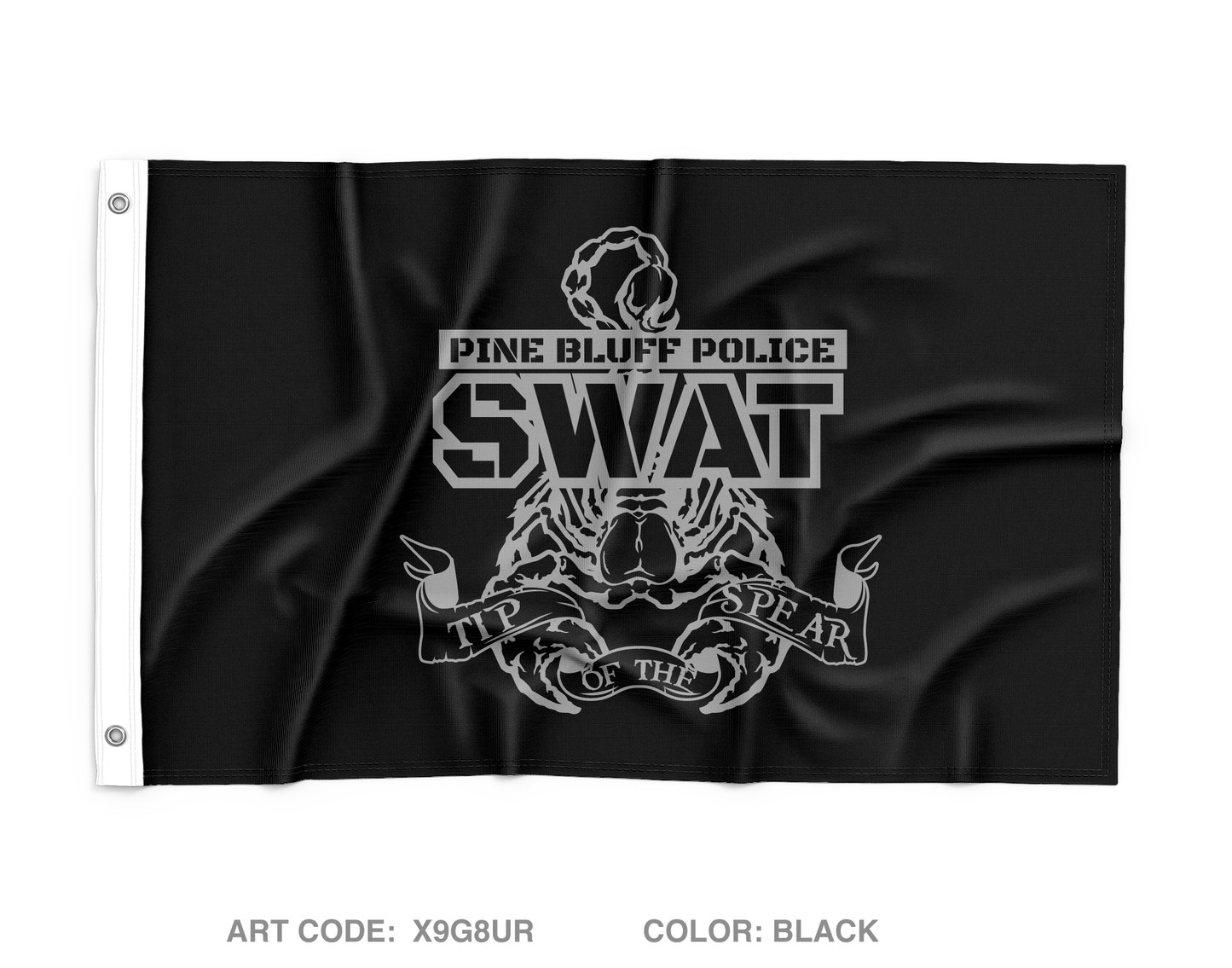 Pine Bluff Police SWAT Wall Flag - X9G8UR