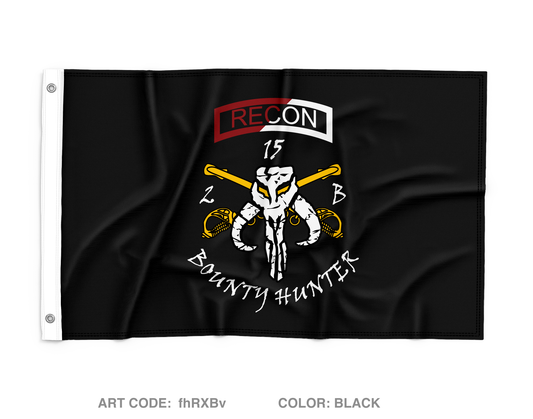 Bounty Hunter Troop, 2-15 CAV, 194th Armor Brigade Wall Flag - fhRXBv