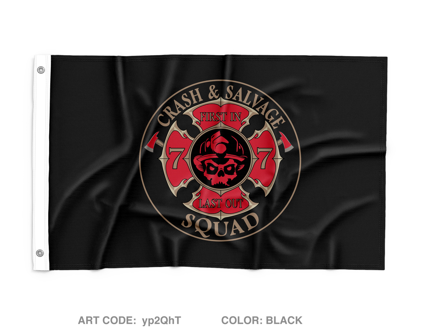 Crash and Salvage Squad Wall Flag - yp2QhT