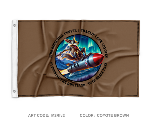 49th Missile Defense Battalion Charlie Crew Wall Flag - M2Rfv2