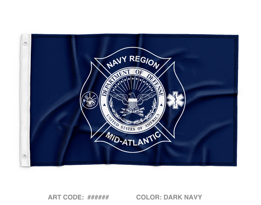 Naval Station Newport Fire and Emergency Wall Flag - HvsXsu