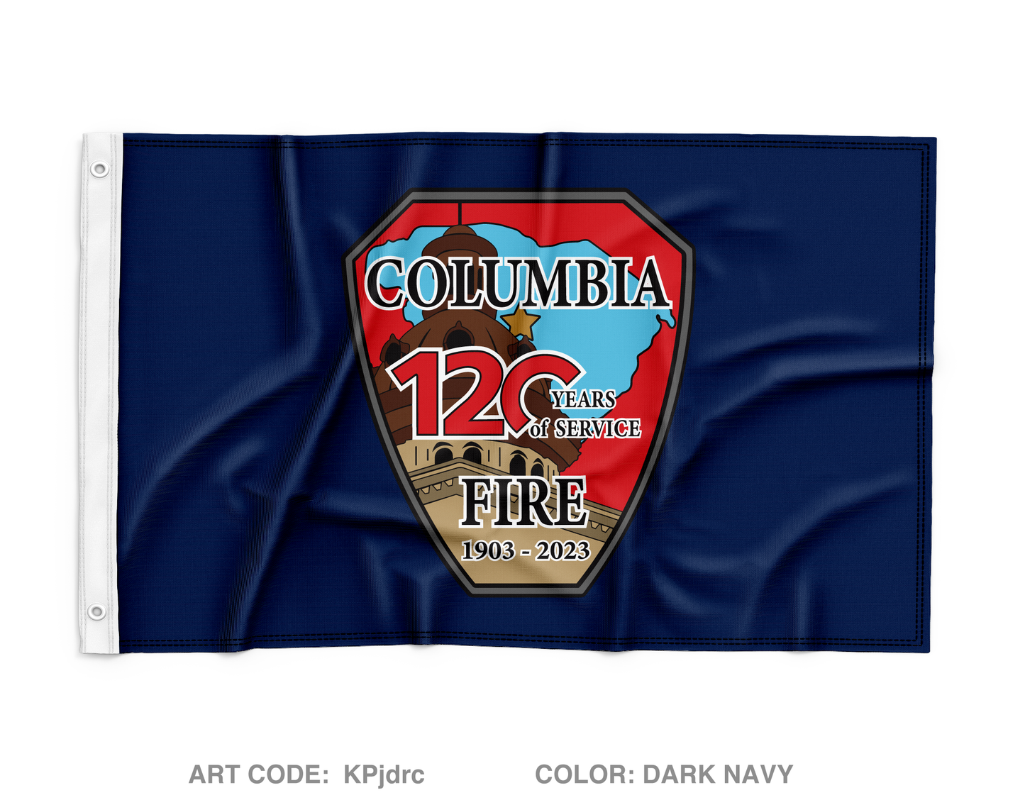 Columbia Fire Training Wall Flag - KPjdrc