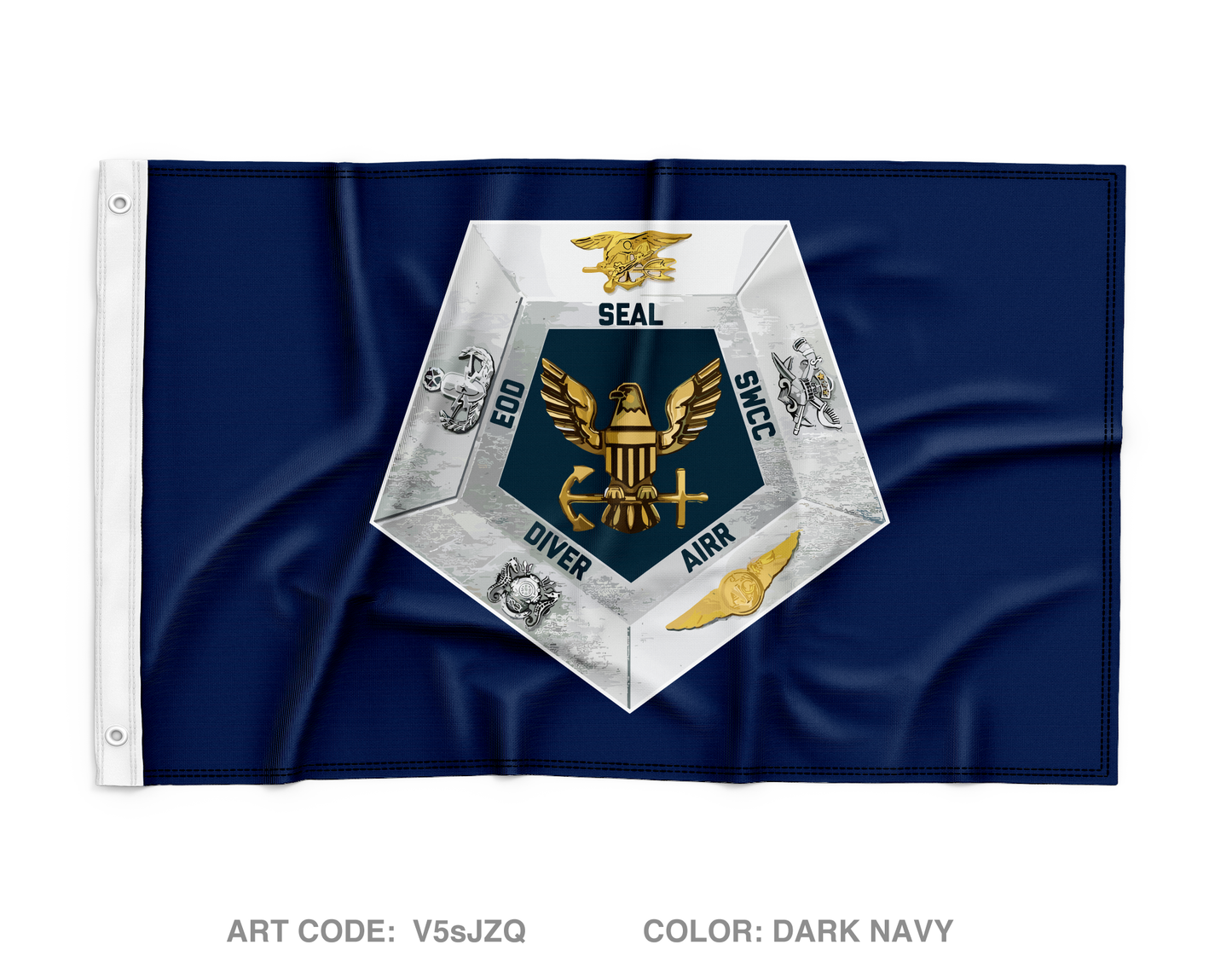 Navy Special Warfare Scout Wall Flag - V5sJZQ