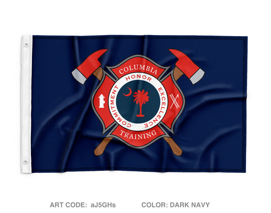 Columbia Fire Training Wall Flag - aJ5GHs