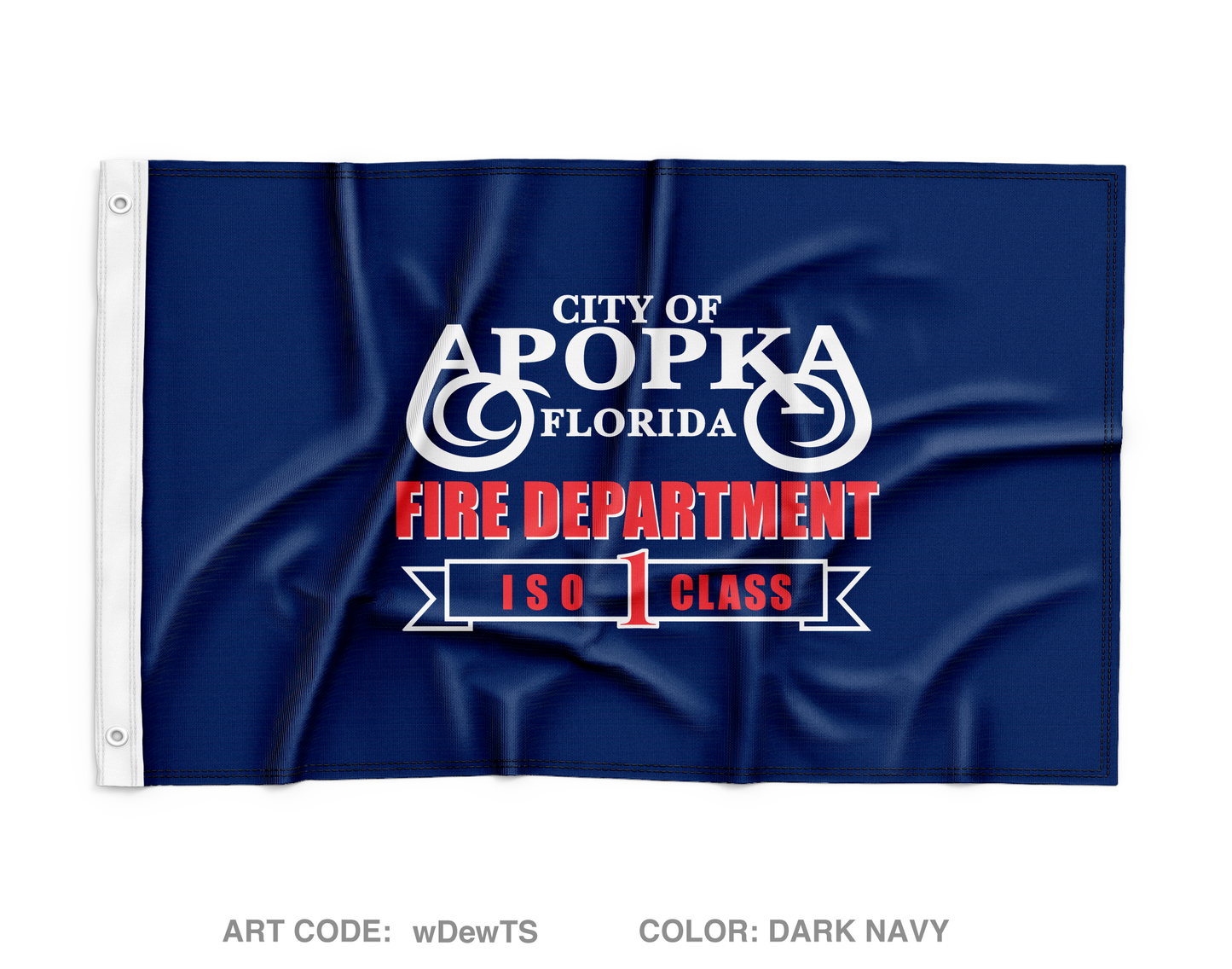 Apopka Fire Department Wall Flag - wDewTS