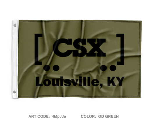 CSX Railroad Wall Flag - 4MpJJe