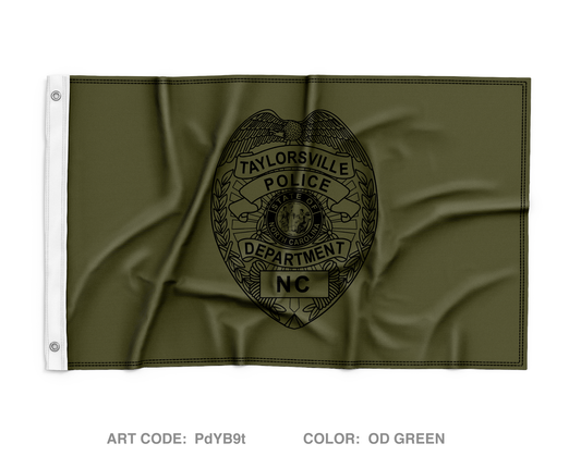 TAYLORSVILLE POLICE DEPT Wall Flag - PdYB9t