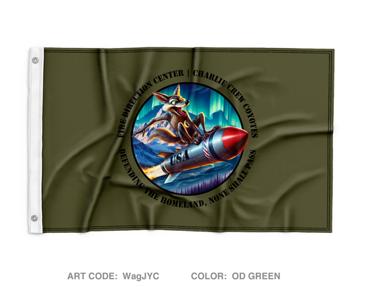 49th Missile Defense Battalion Charlie Crew Wall Flag - WagJYC