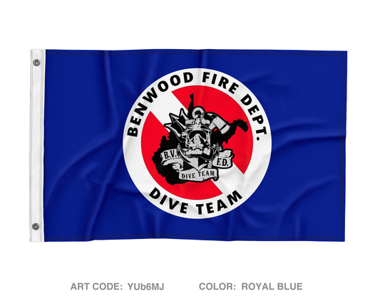 Benwood Fire Station Wall Flag - YUb6MJ