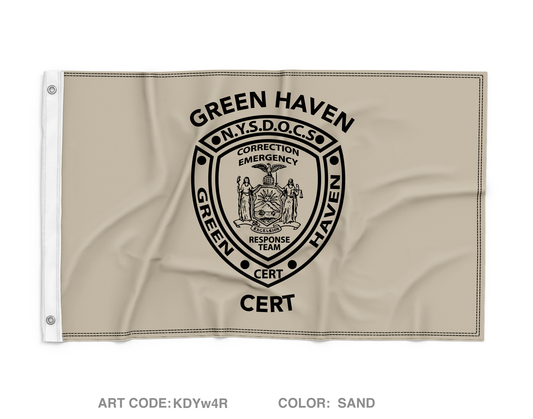 Green Haven CERT Wall Flag - KDYw4R