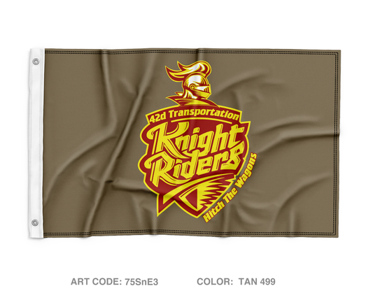 42D Transportation Company, 95th CSSB Wall Flag - 75SnE3