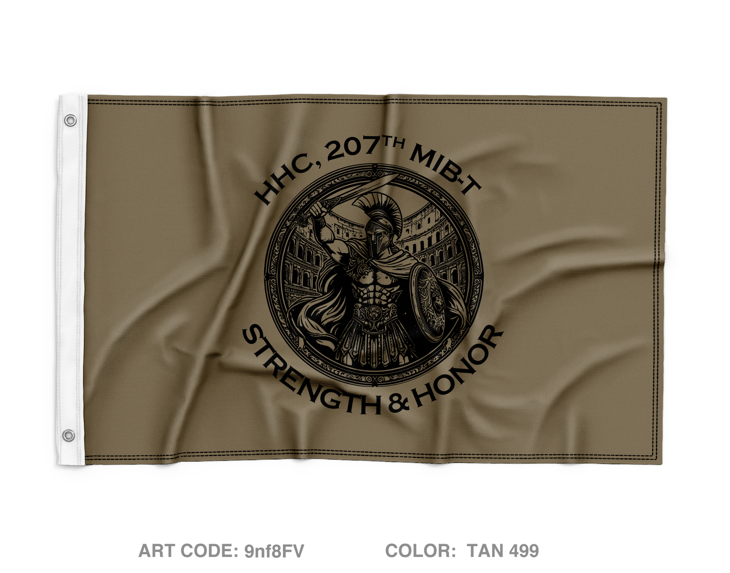 HHC, 207th MI Wall Flag - 9nf8FV