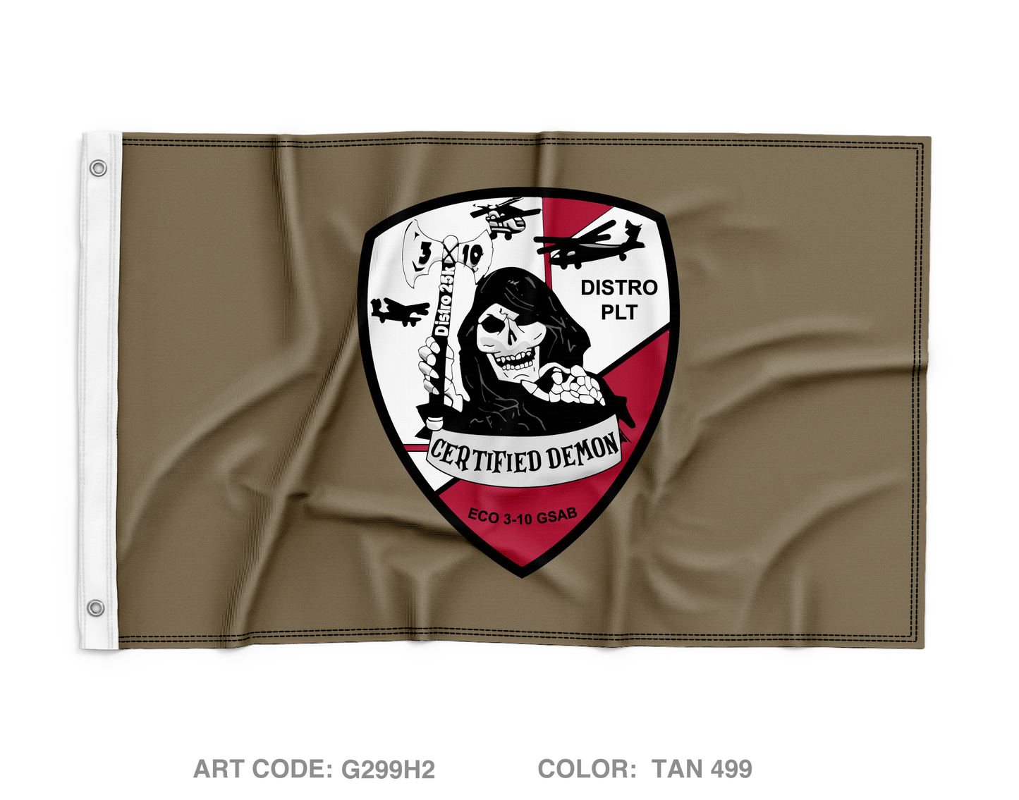 Eco 3-10 GSAB Wall Flag - G299H2