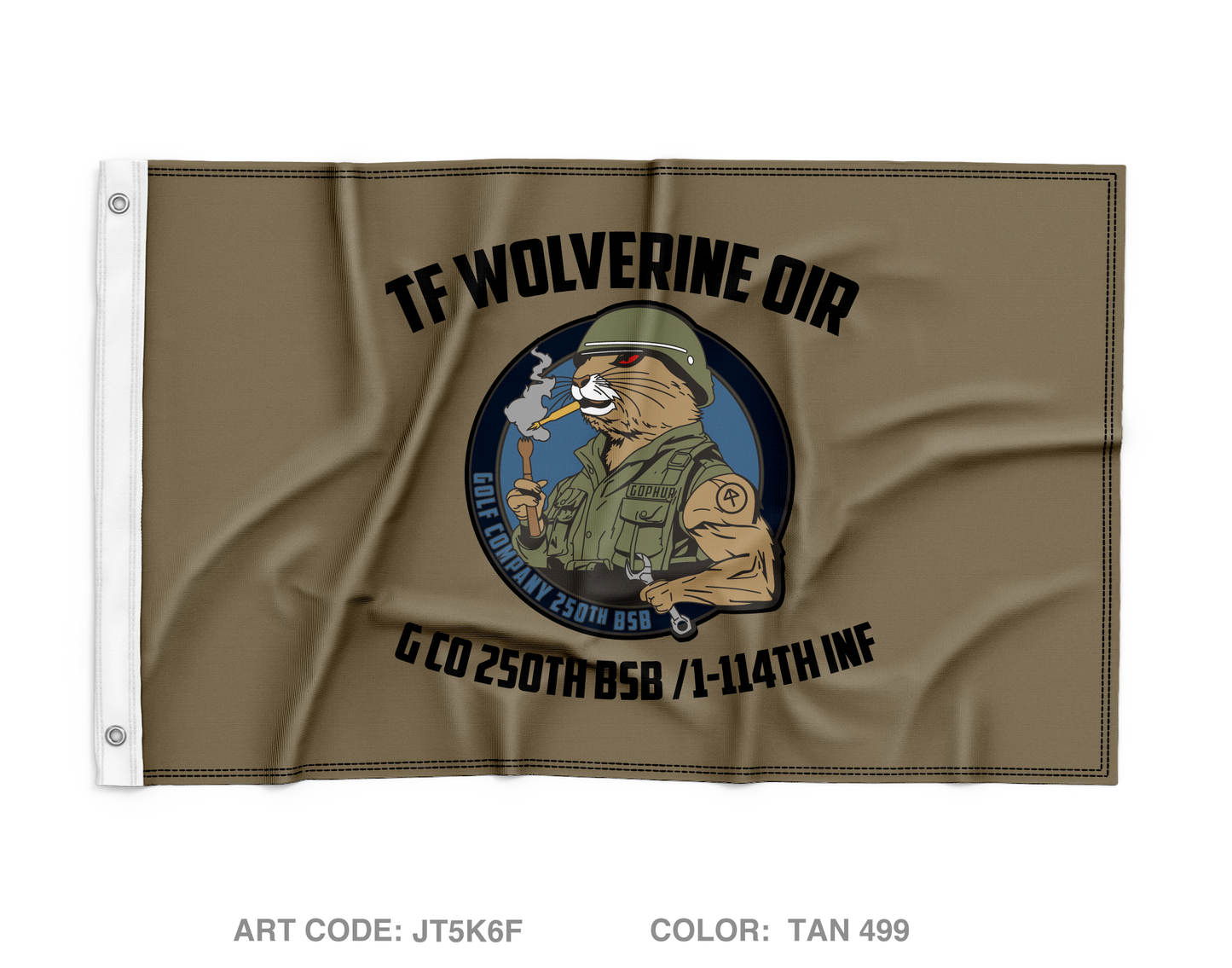 G co, 250th BSB Wall Flag - JT5K6F