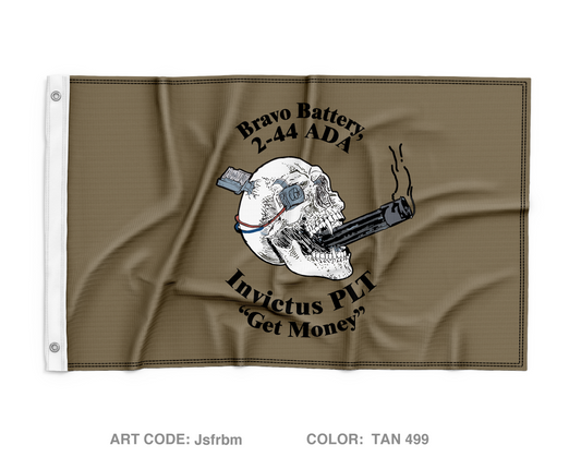 B BTRY, 2-44 ADA, 108th ADA BDE Wall Flag - Jsfrbm