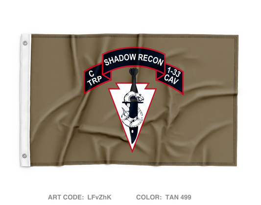 C Troop, 133 Cav, 3 BCT, 101st ABN DIV Wall Flag - LFvZhK